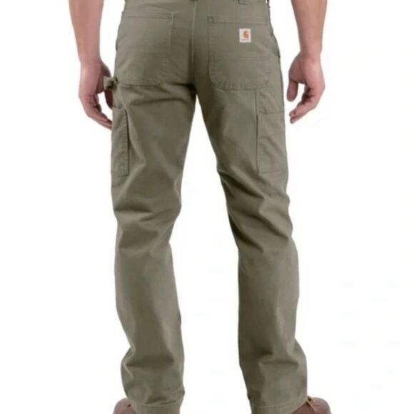 Carhartt Men's Carpenter Pants 40x30 (41x29) Green B324 ARG Twill Workwear - Picture 1 of 15